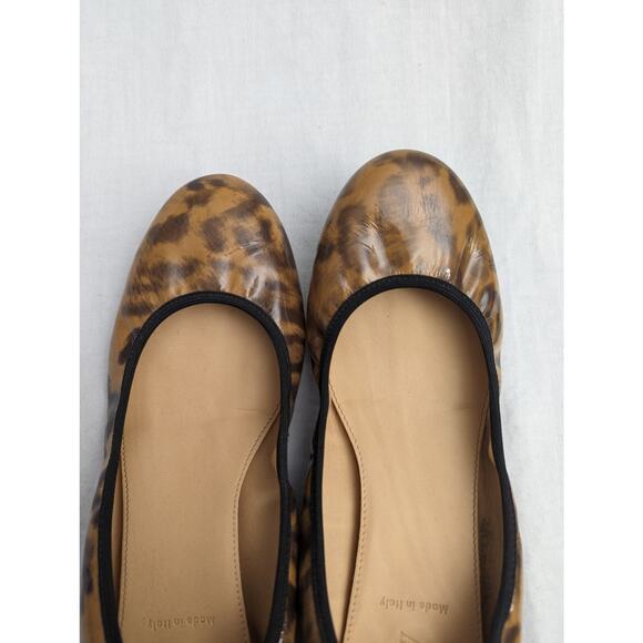 J. Crew Flats Size 8.5 Lula Leopard Ballet Business Casual Office Professional - Picture 6 of 9